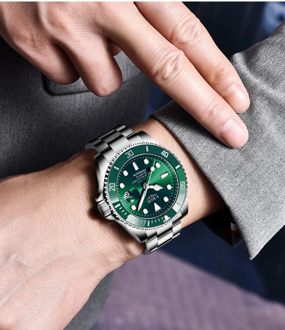 Men's Luxury Wristwatch Luxury, Date Quartz  Stainless Steel Watch