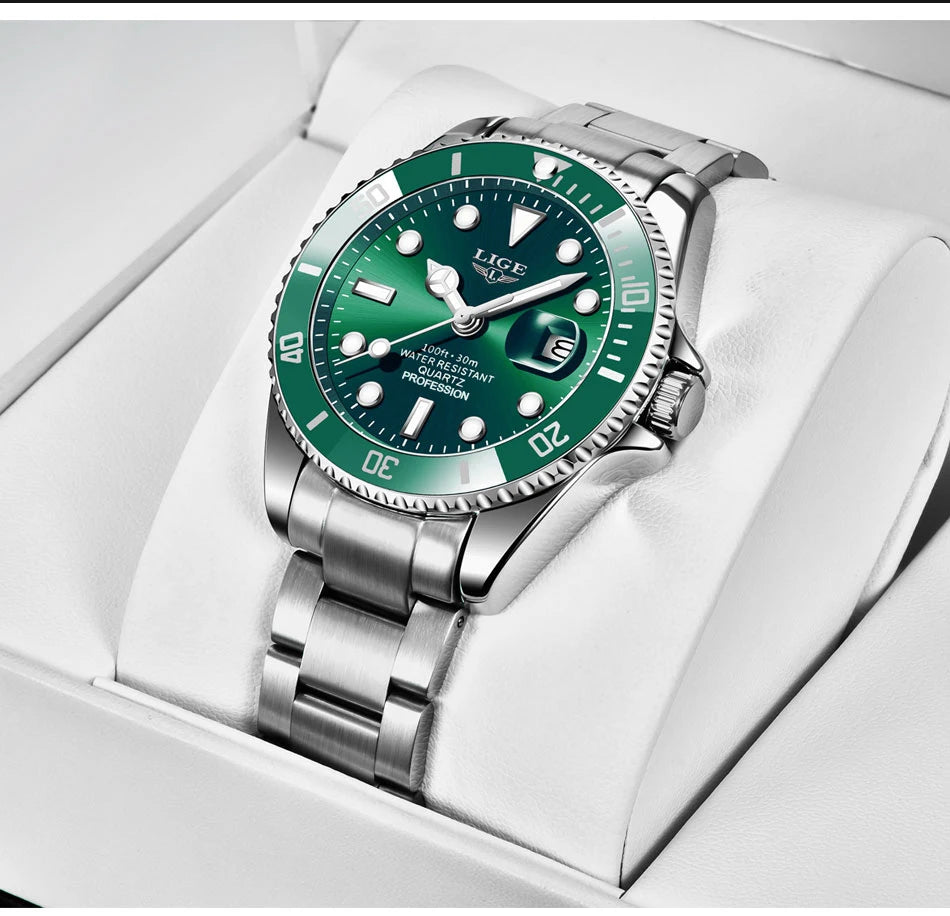 Men's Luxury Wristwatch Luxury, Date Quartz  Stainless Steel Watch