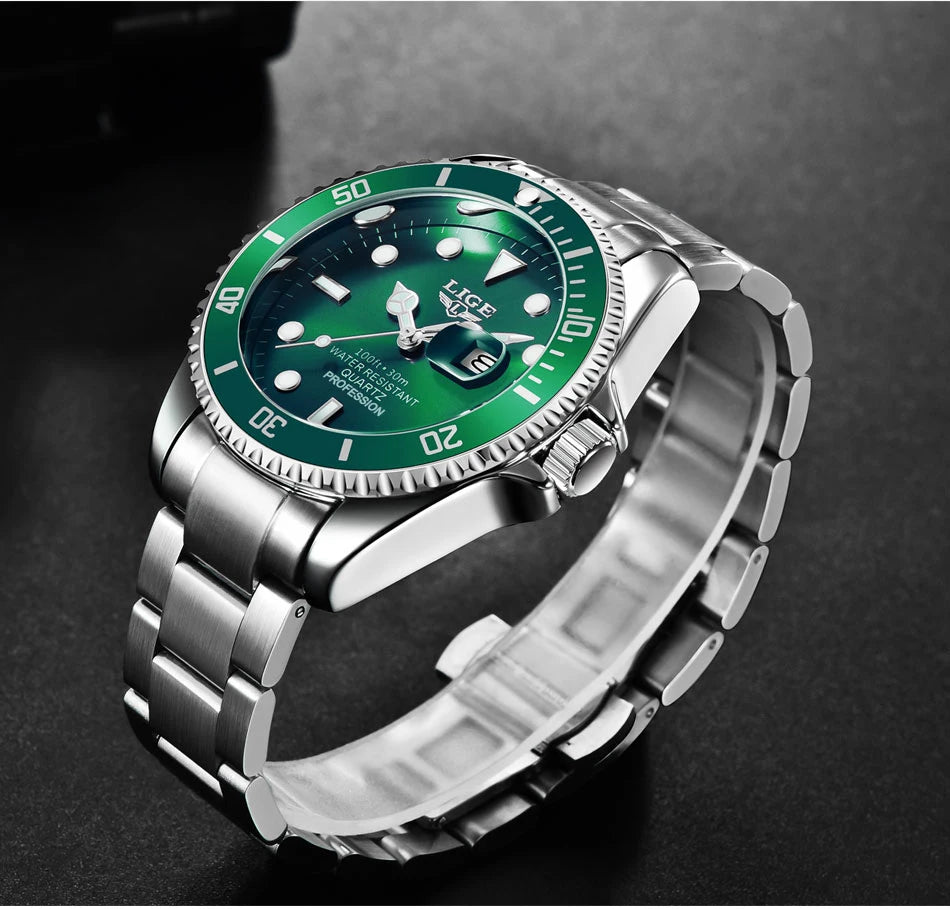 Men's Luxury Wristwatch Luxury, Date Quartz  Stainless Steel Watch