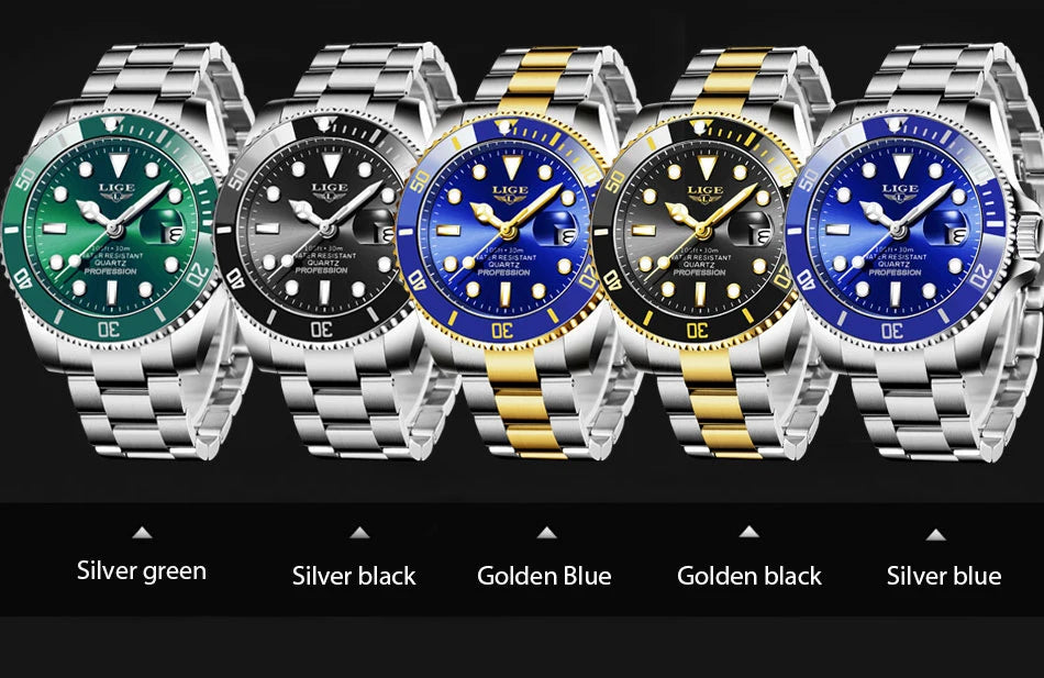 Men's Luxury Wristwatch Luxury, Date Quartz  Stainless Steel Watch