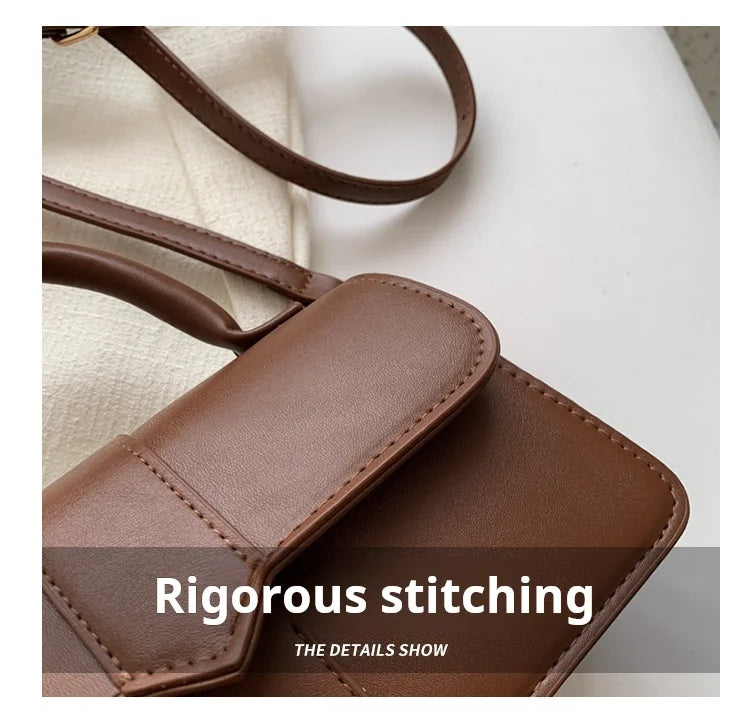 Leather Shoulder Bag.Fashion Crossbody Bags Vintage  Underarm Bag