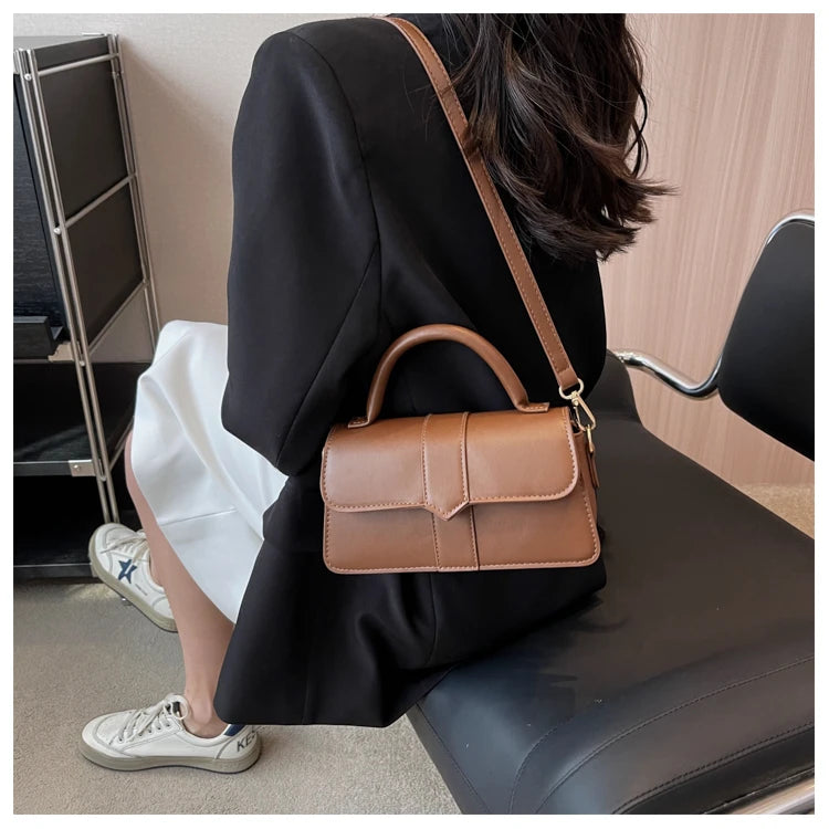 Leather Shoulder Bag.Fashion Crossbody Bags Vintage  Underarm Bag