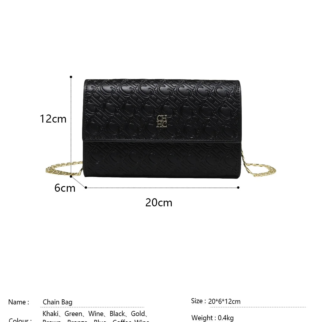 Exquisite Craftsmanship Women's Crossbody Bag. Luxury Design Chain Bag