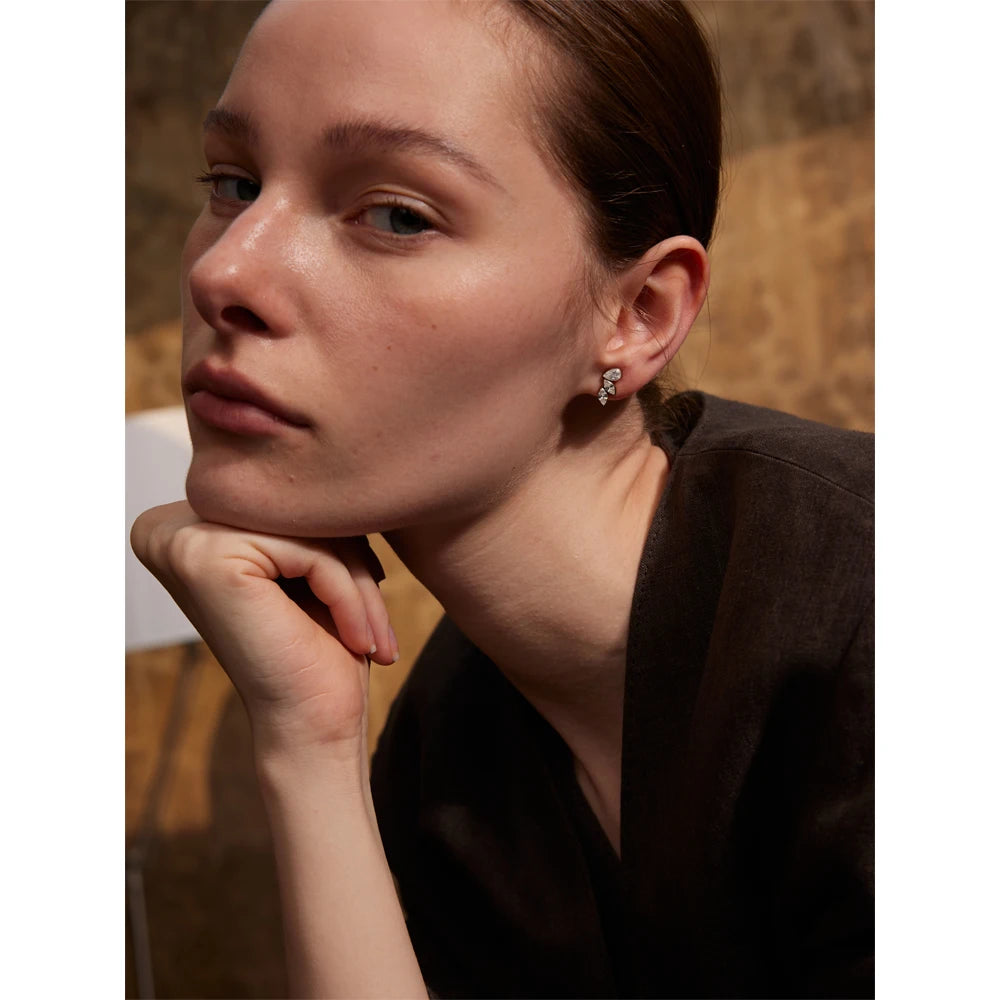Wing Design Stud Earrings