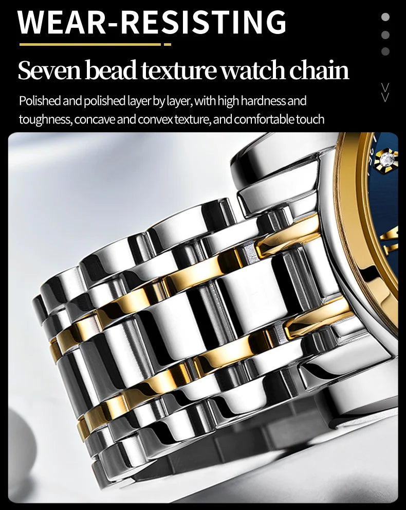 Luxury Stainless Steel Wristwatch For Men