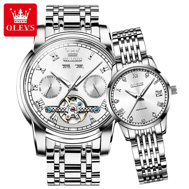 Watches for Men and Women Waterproof Watches His or Hers Lover's Watch Set