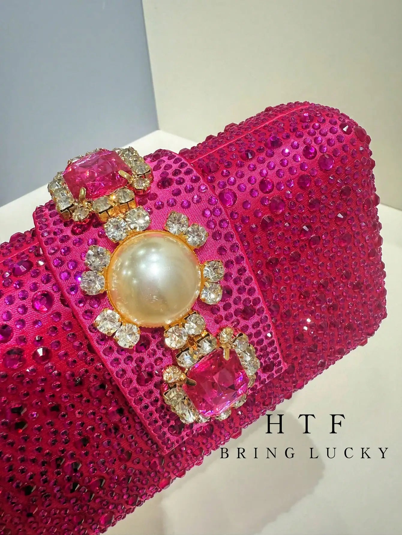 Crossbody Handbag Crystals Rhinestone Evening With Chain