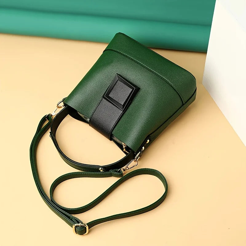 Elegant Bucket Bag with Adjustable Shoulder Strap -Versatile and Lightweight