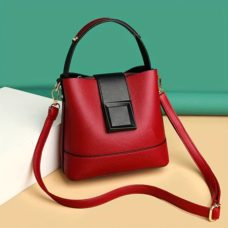 Elegant Bucket Bag with Adjustable Shoulder Strap -Versatile and Lightweight