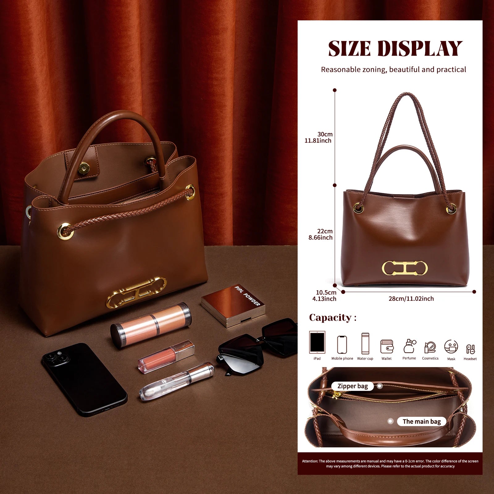 Classic Luxury Design Women's New Handbag Business Commuter