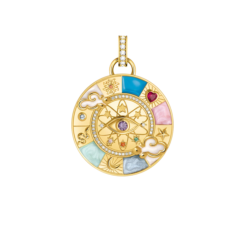 Vintage Wheel of Fortune Pendant
