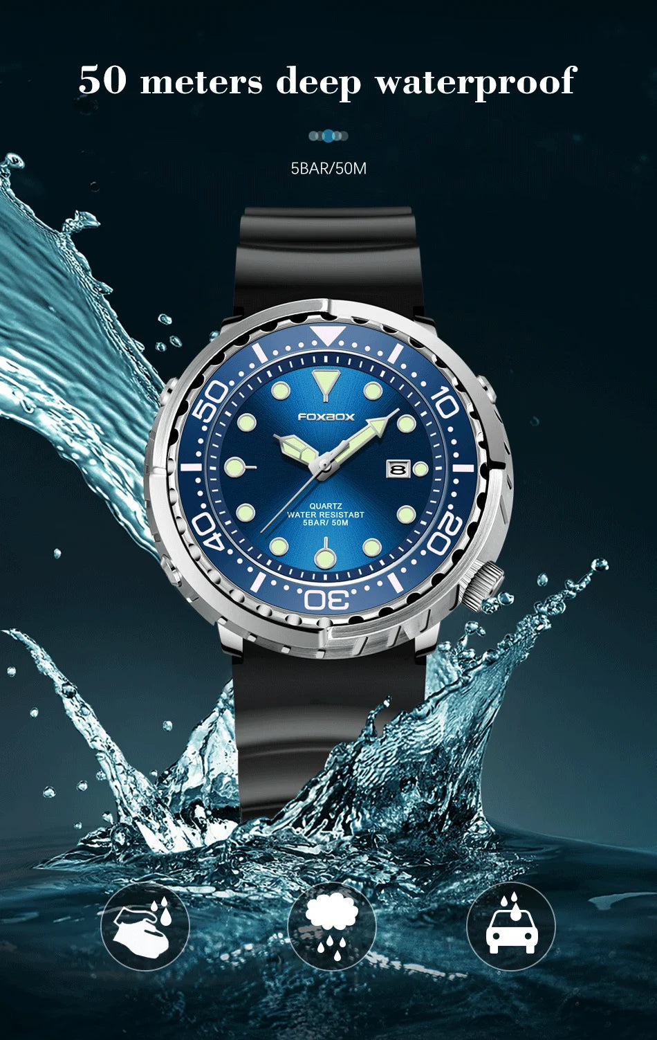 Fashion Spirt Watch For Men Top Brand Luxury
