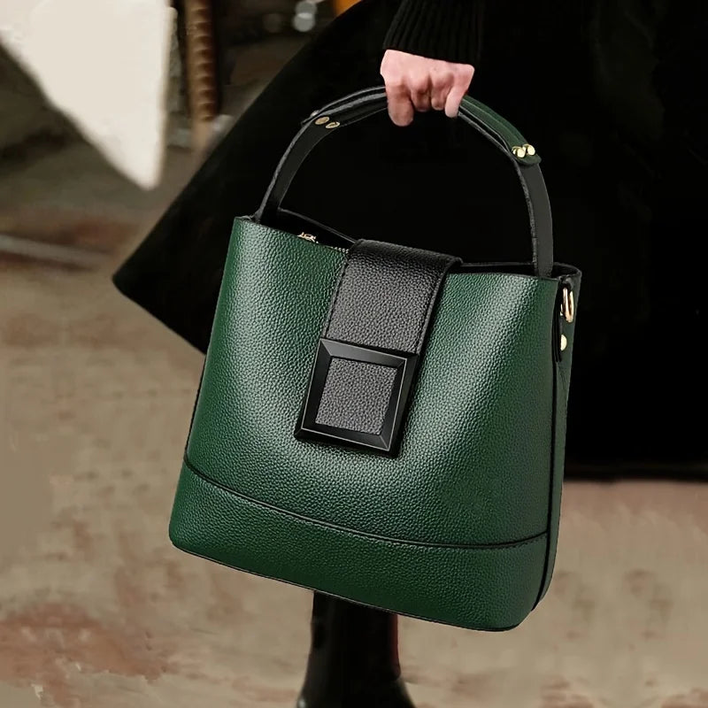 Elegant Bucket Bag with Adjustable Shoulder Strap -Versatile and Lightweight