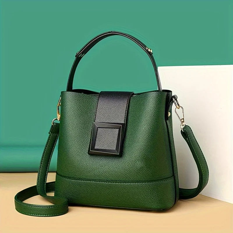 Elegant Bucket Bag with Adjustable Shoulder Strap -Versatile and Lightweight