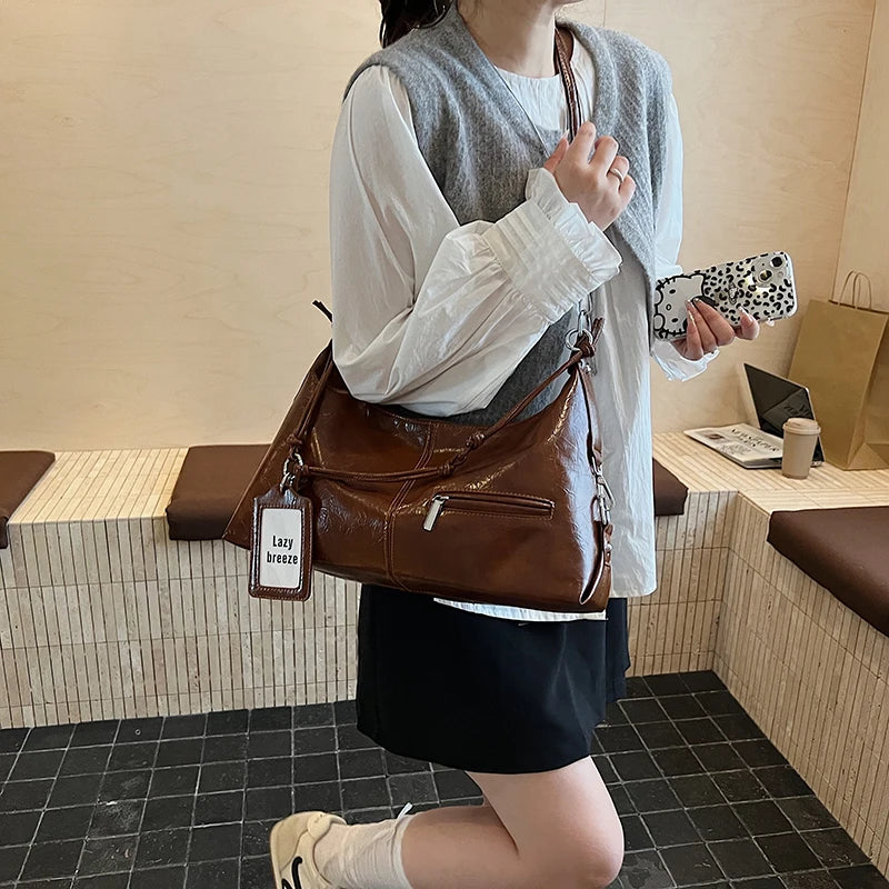 Leather Crossbody Shoulder Bag for Women 2025 Luxury Designer