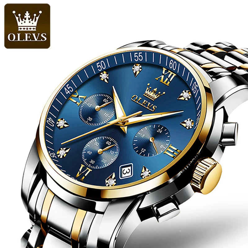 Luxury Stainless Steel Wristwatch For Men