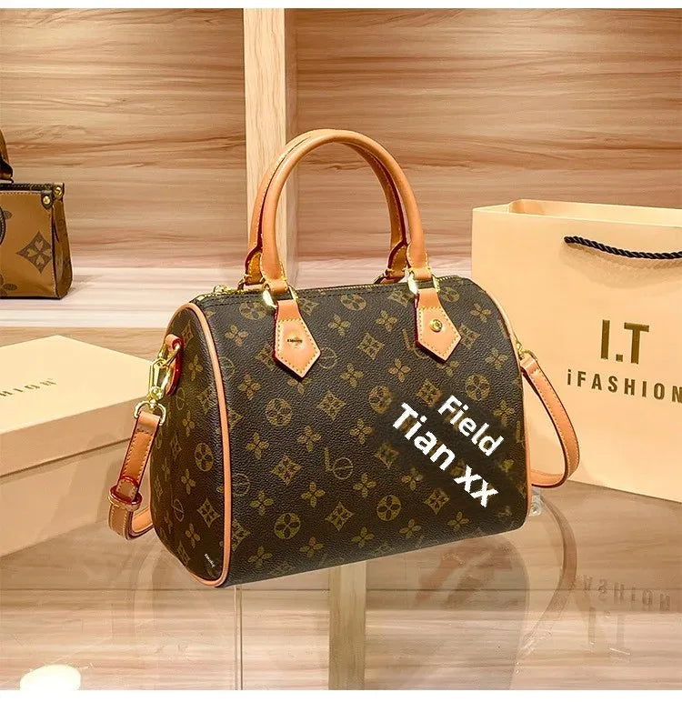 Women's Pillow Handbag Vintage Floral.Fashionable And Stylish Bag