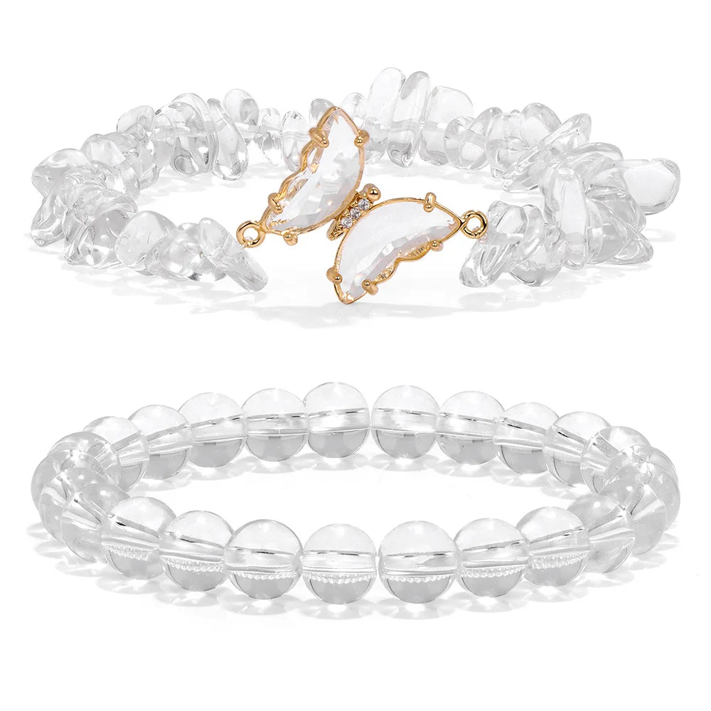 Twin Crystal Butterfly Bracelets