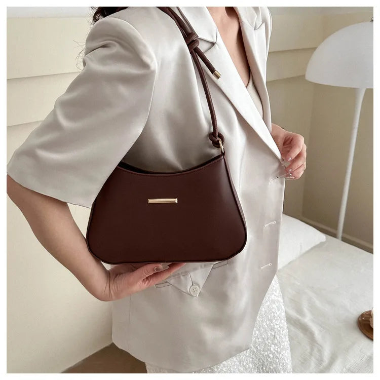 Underarm Shoulder Bags for Women.New Texture PU Leather Crossbody Bag