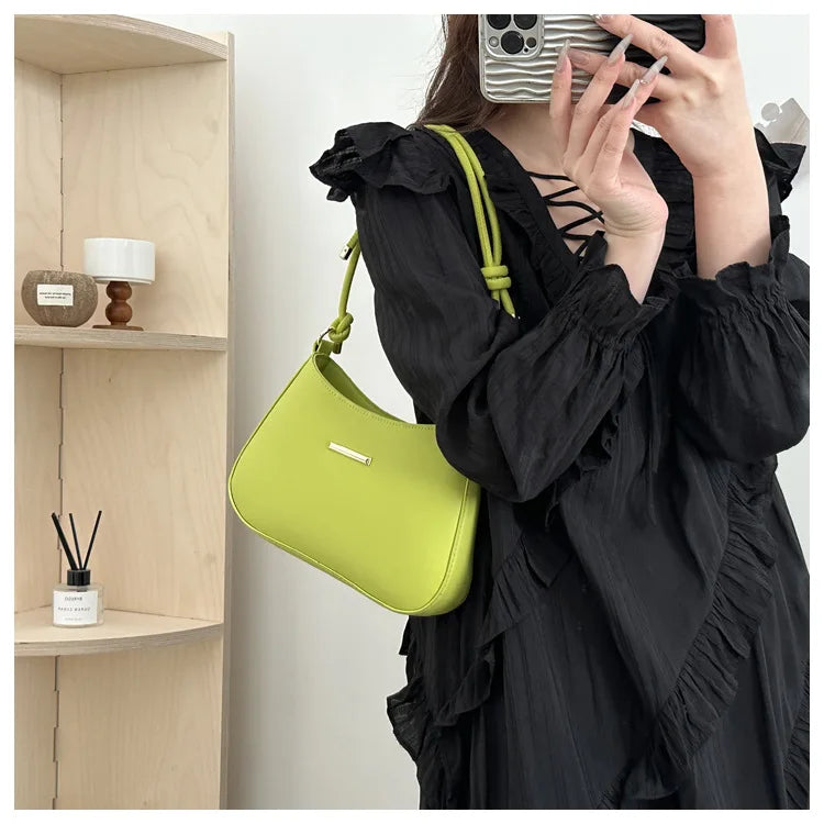 Underarm Shoulder Bags for Women.New Texture PU Leather Crossbody Bag