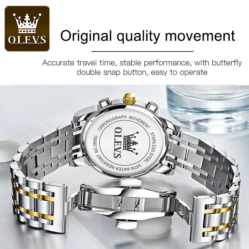 Luxury Stainless Steel Wristwatch For Men