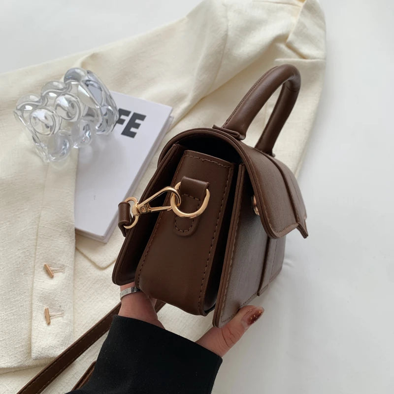 Leather Shoulder Bag.Fashion Crossbody Bags Vintage  Underarm Bag