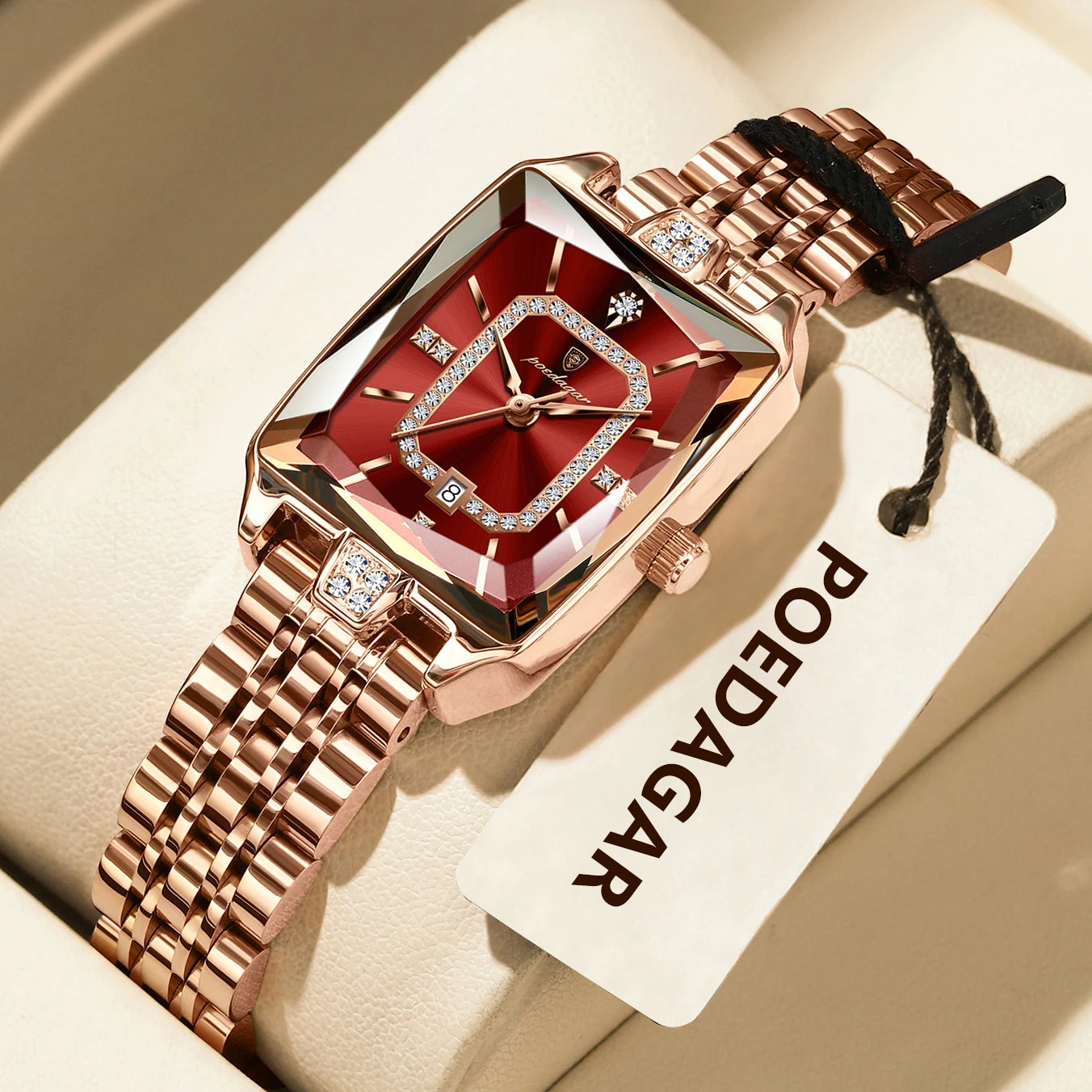 Luxury Ladies Wristwatch. Waterproof and Stainless Steel