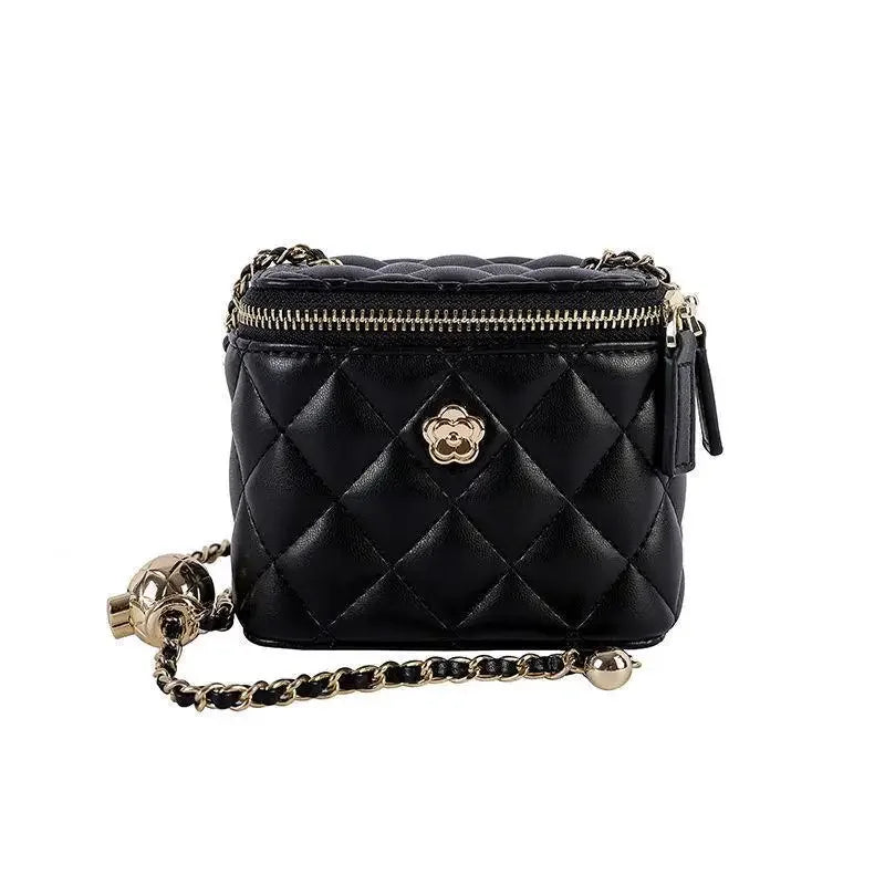 Mini shoulder bag Camellia lingeries chain box small bag