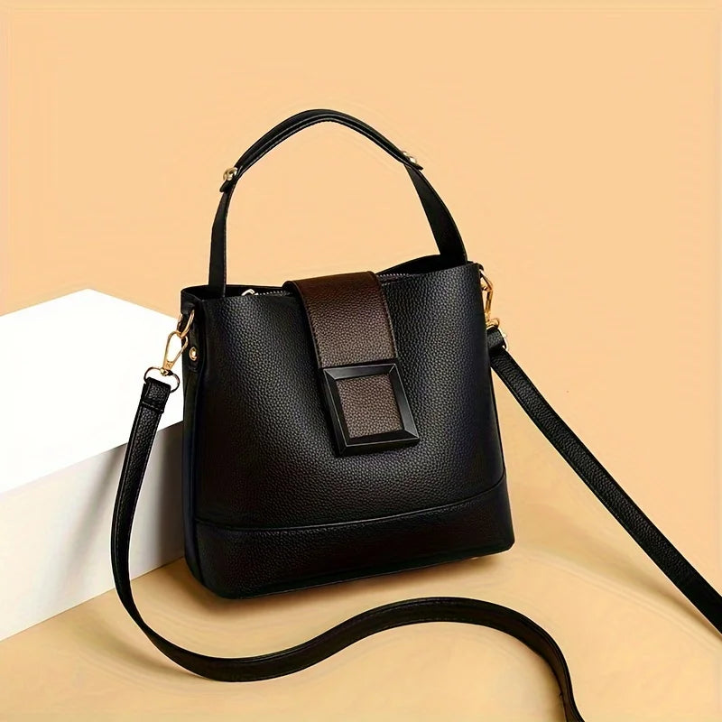 Elegant Bucket Bag with Adjustable Shoulder Strap -Versatile and Lightweight