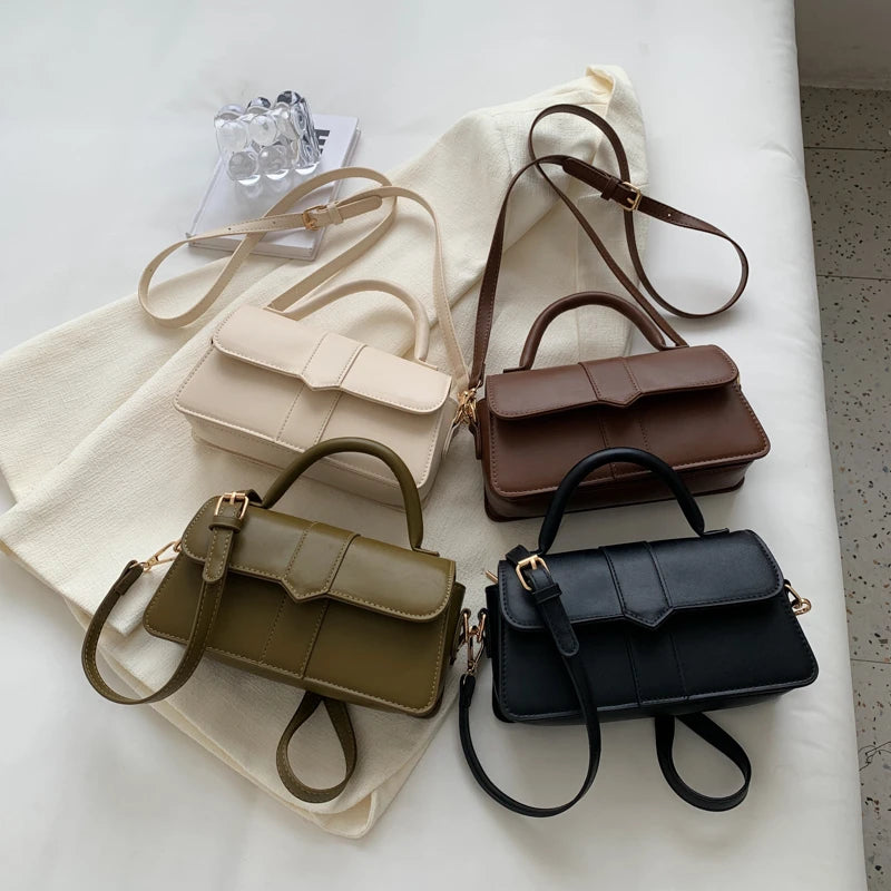 Leather Shoulder Bag.Fashion Crossbody Bags Vintage  Underarm Bag