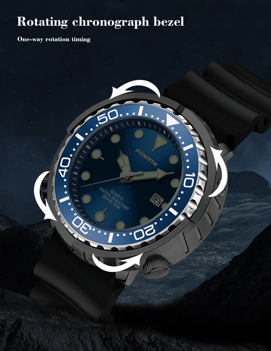 Fashion Spirt Watch For Men Top Brand Luxury