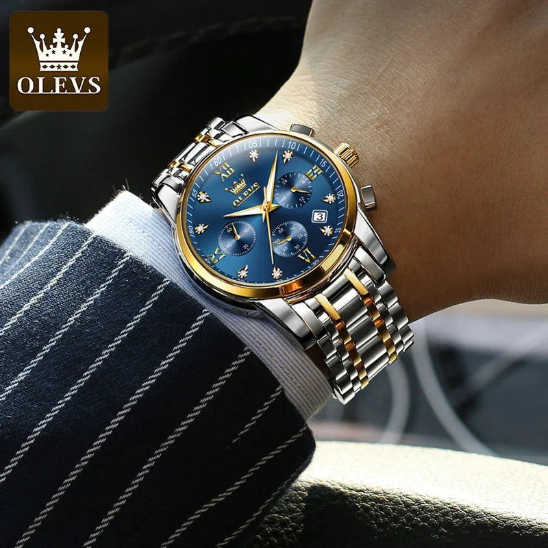 Luxury Stainless Steel Wristwatch For Men