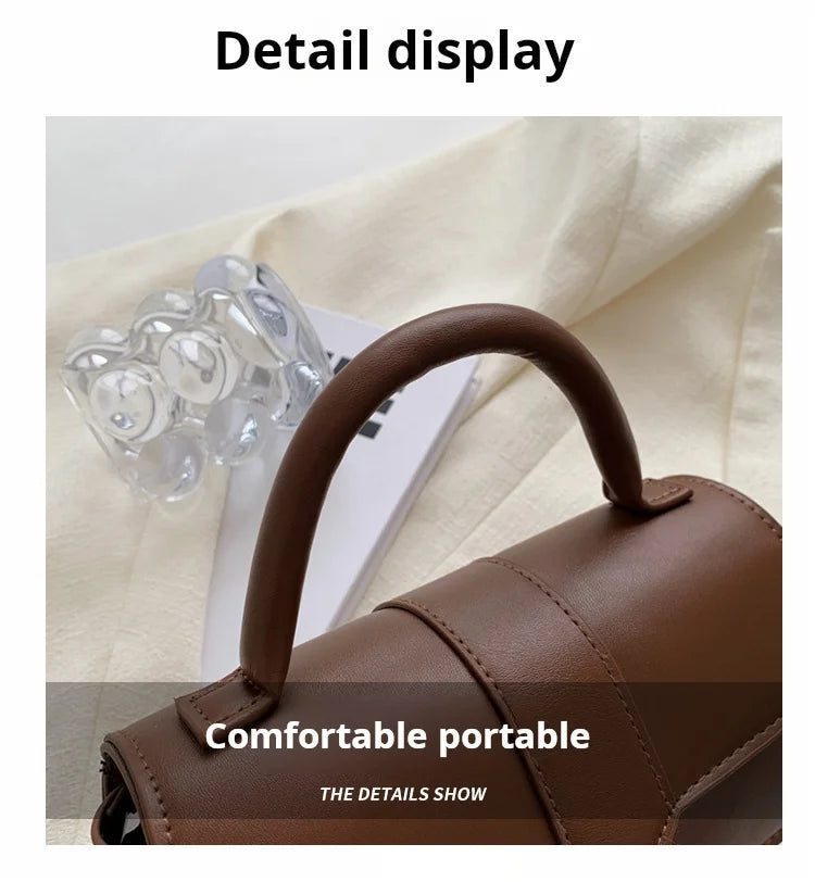 Leather Shoulder Bag.Fashion Crossbody Bags Vintage  Underarm Bag