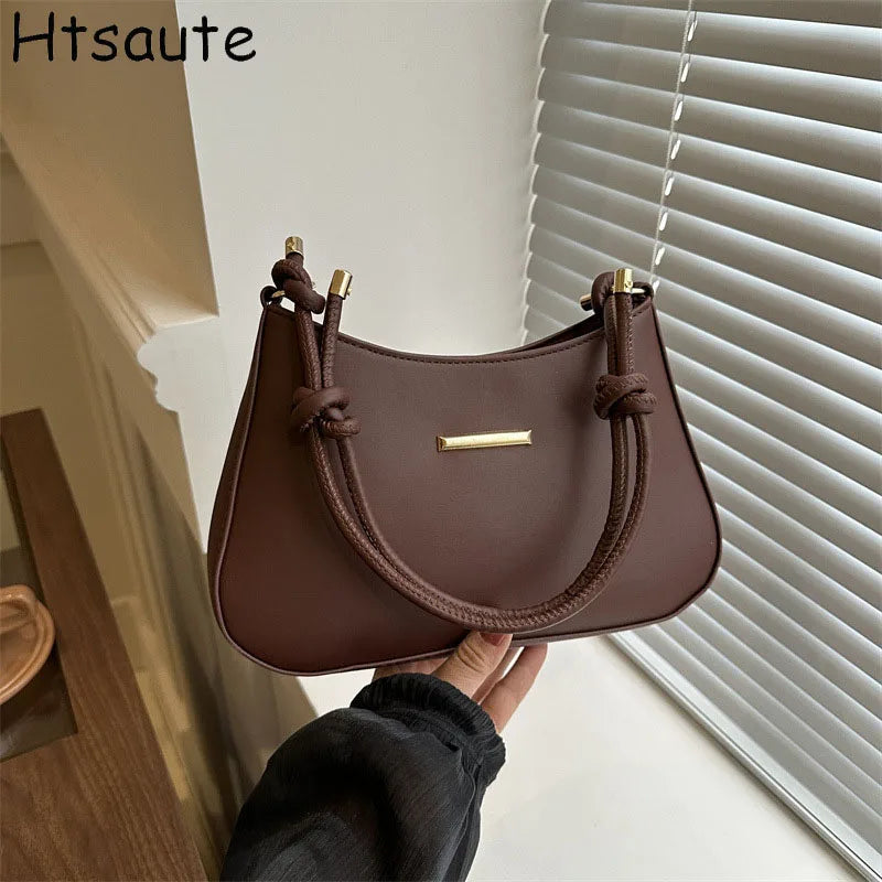 Underarm Shoulder Bags for Women.New Texture PU Leather Crossbody Bag