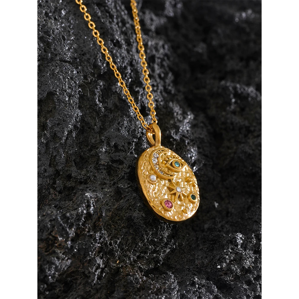 Moon Star Necklace