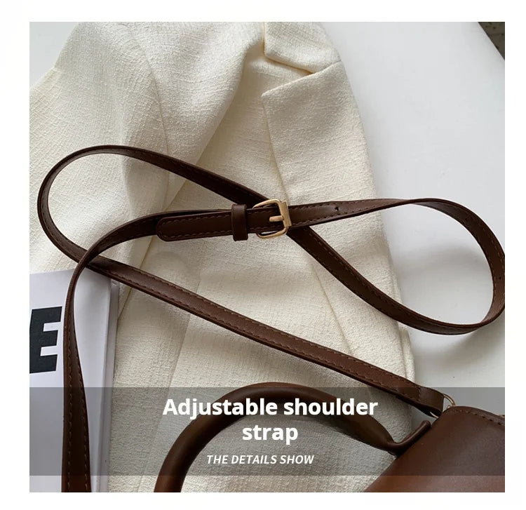 Leather Shoulder Bag.Fashion Crossbody Bags Vintage  Underarm Bag