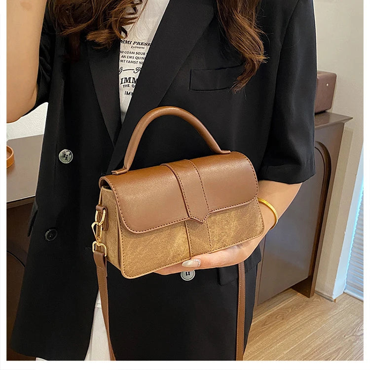Leather Shoulder Bag.Fashion Crossbody Bags Vintage  Underarm Bag