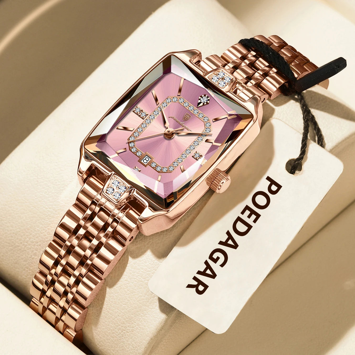 Luxury Ladies Wristwatch. Waterproof and Stainless Steel