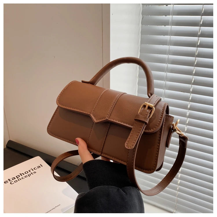 Leather Shoulder Bag.Fashion Crossbody Bags Vintage  Underarm Bag