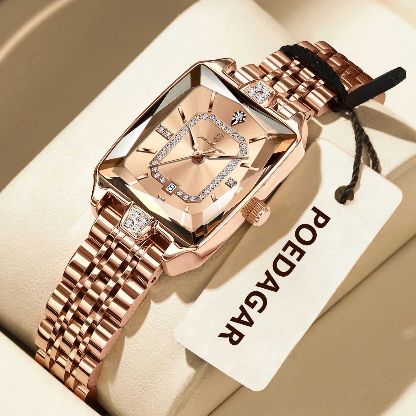 Luxury Ladies Wristwatch. Waterproof and Stainless Steel