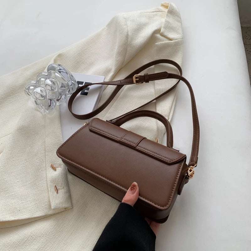 Leather Shoulder Bag.Fashion Crossbody Bags Vintage  Underarm Bag