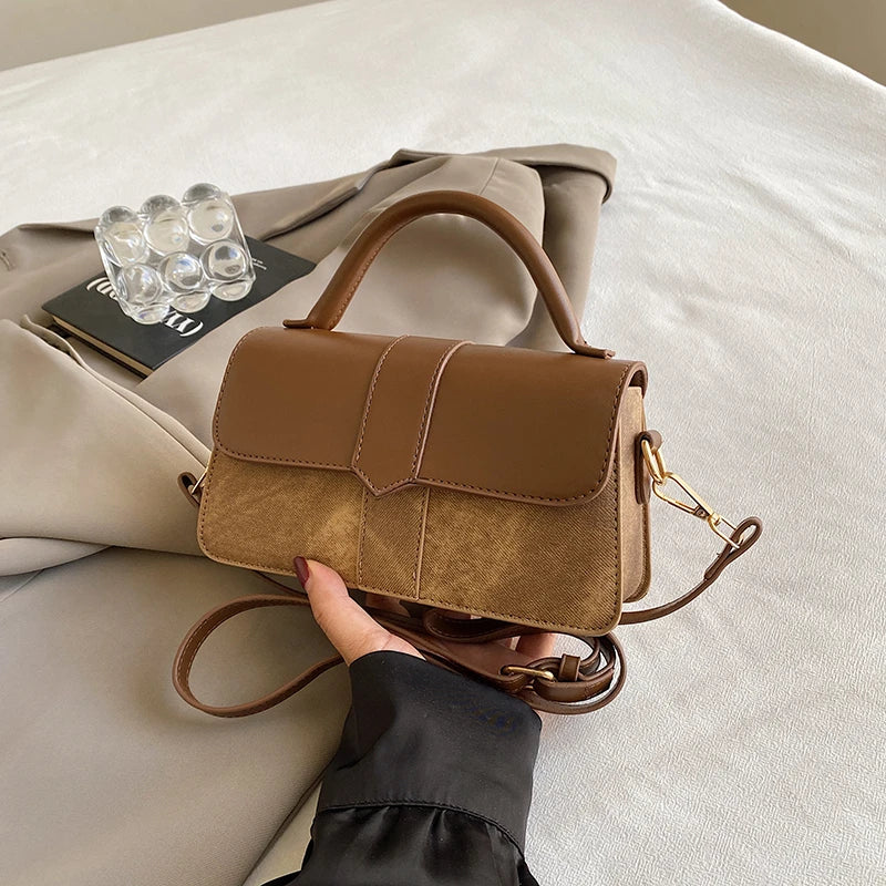 Leather Shoulder Bag.Fashion Crossbody Bags Vintage  Underarm Bag