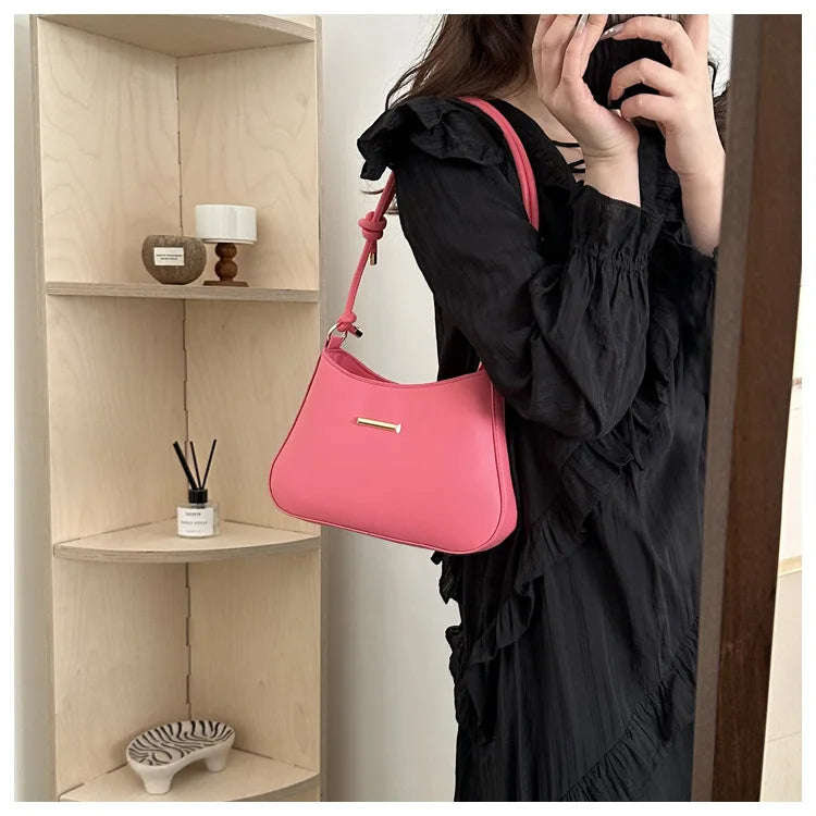 Underarm Shoulder Bags for Women.New Texture PU Leather Crossbody Bag