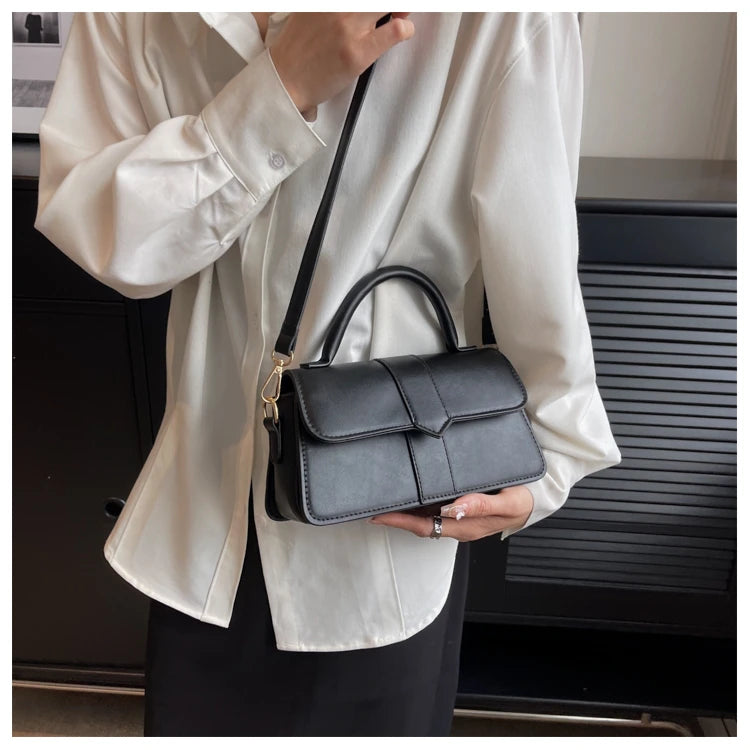 Leather Shoulder Bag.Fashion Crossbody Bags Vintage  Underarm Bag