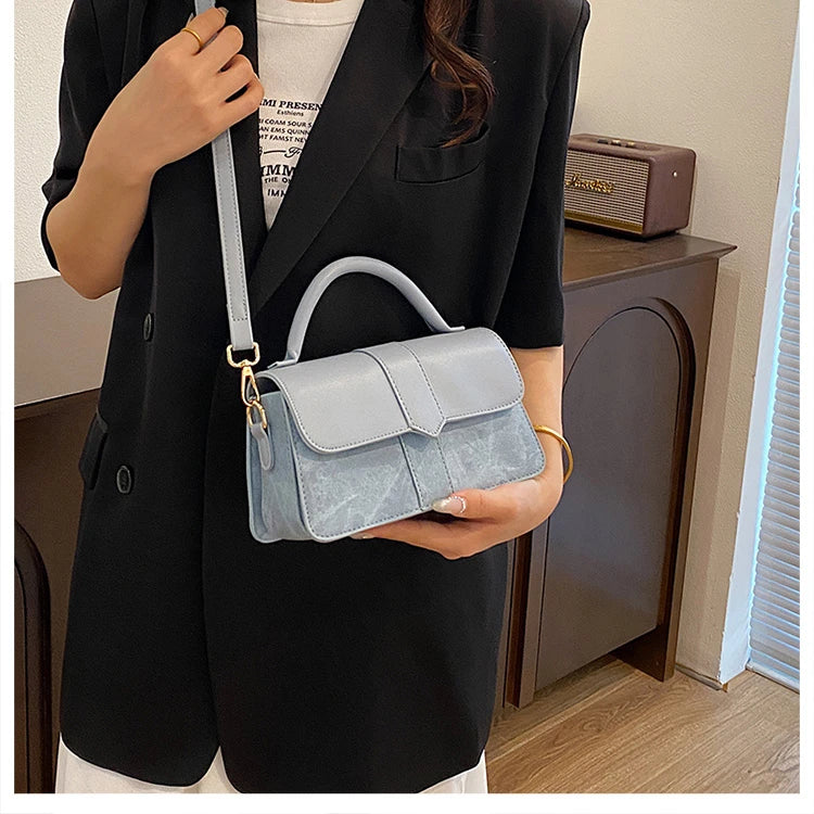 Leather Shoulder Bag.Fashion Crossbody Bags Vintage  Underarm Bag