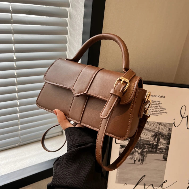 Leather Shoulder Bag.Fashion Crossbody Bags Vintage  Underarm Bag