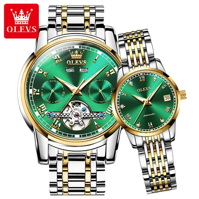 Watches for Men and Women Waterproof Watches His or Hers Lover's Watch Set