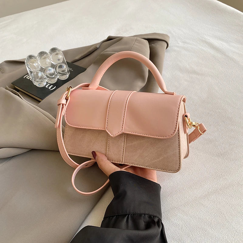 Leather Shoulder Bag.Fashion Crossbody Bags Vintage  Underarm Bag