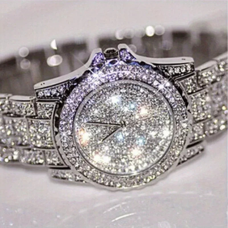 Fashion Crystal Full Steel Women Watches Ladies Wristwatch Quartz Woman