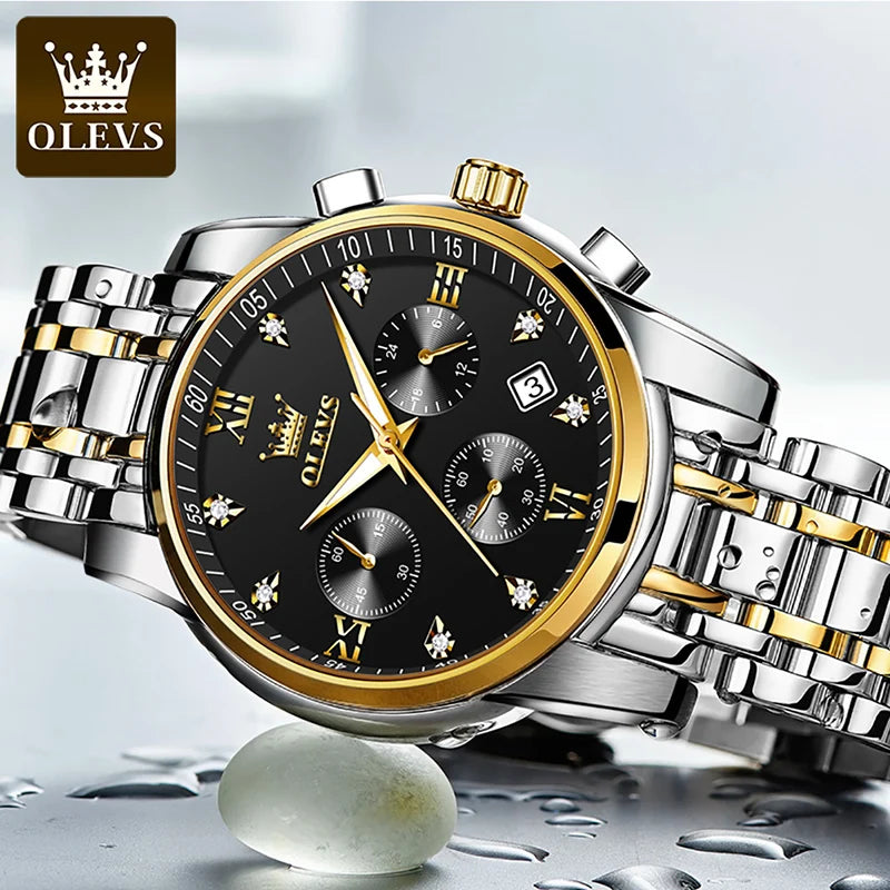 Luxury Stainless Steel Wristwatch For Men